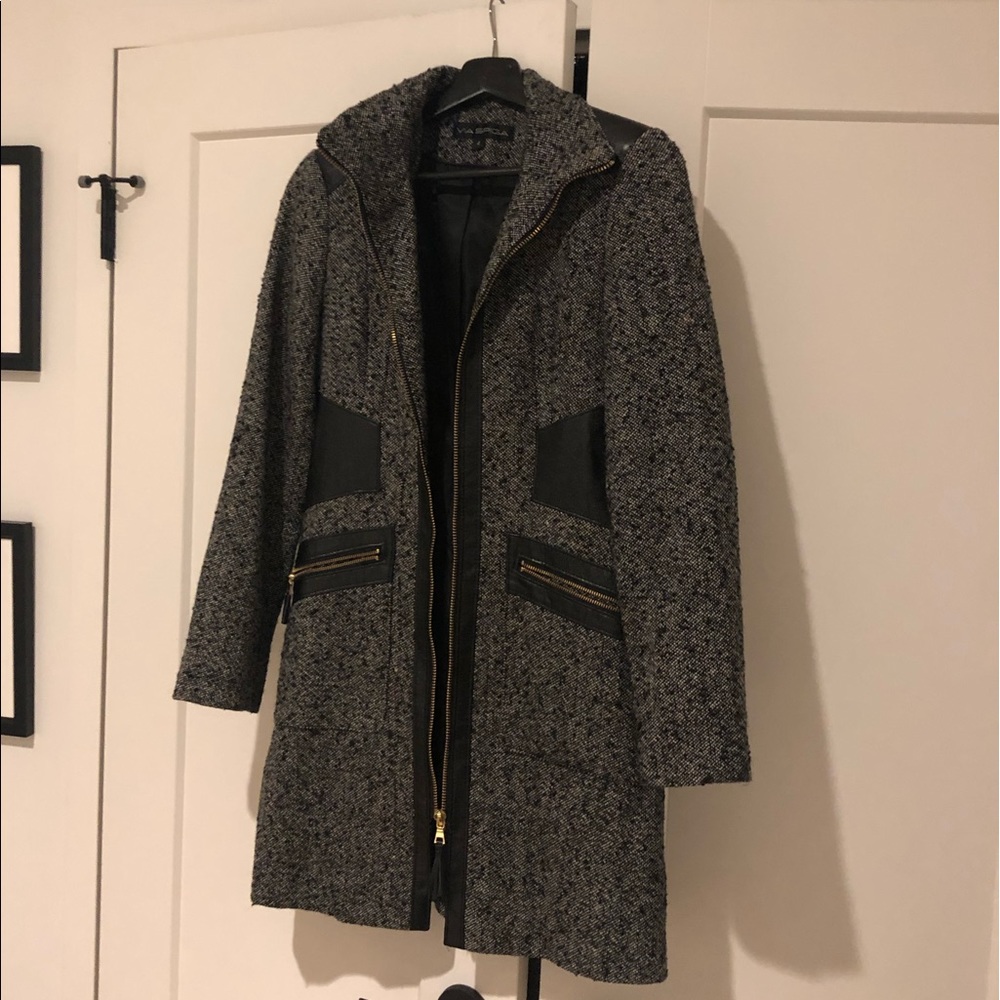 Tweed Via Spiga Mid Length Lined Coat